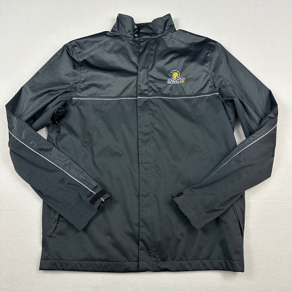 UNCG Spartans Jacket Men Medium Black Under Armour Snap Zip Basketball NCAA M